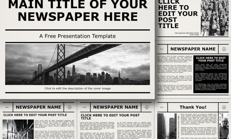 Google Newspaper Template